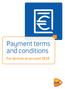 Payment terms and conditions