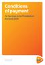 Conditions of payment. for Services to be Provided on Account 2014