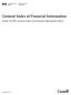 General Index of Financial Information