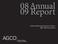 08Annual 09 Report. Alcohol and Gaming Commission of Ontario Annual Report