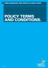 TERM ASSURANCE AND CRITICAL ILLNESS COVER POLICY TERMS AND CONDITIONS.