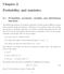 2.1 Probability, stochastic variables and distribution functions