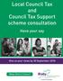 Local Council Tax and Council Tax Support scheme consultation