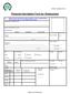 Personal Information Form for Employment