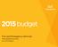 Fire and Emergency Services Business Plan and 2015 Budget