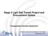 Stage 2 Light Rail Transit Project and Procurement Update. Transportation Services Department
