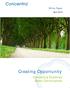 White Paper. April Creating Opportunity. Concentra Explores Bank Continuance
