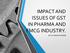 IMPACT AND ISSUES OF GST IN PHARMA AND FMCG INDUSTRY. BY CA JANAK VAGHANI