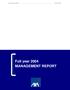 AXA - Management Report Full Year Full year 2004 MANAGEMENT REPORT