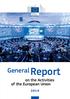 GeneralReport. on the Activities of the European Union