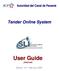 Autoridad del Canal de Panamá Tender Online System  User Guide (Internet)