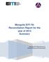 Mongolia EITI 7th Reconciliation Report for the year of 2012 Summary