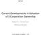 Current Developments in Valuation of S Corporation Ownership