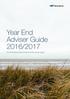 Year End Adviser Guide 2016/2017. For Panorama Investments and Panorama Super