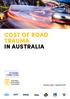 COST OF ROAD TRAUMA IN AUSTRALIA