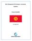 Debt Management Performance Assessment. (DeMPA) Kyrgyz Republic
