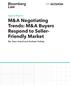 M&A Negotiating Trends: M&A Buyers Respond to Seller- Friendly Market