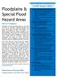 Floodplains & Special Flood Hazard Areas