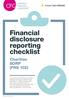 Financial disclosure reporting checklist