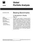 Global. Portfolio Analysis. Beating Benchmarks. A Stockpicker s Reality: Part II. Global. November 30, 1999