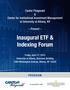 Inaugural ETF & Indexing Forum