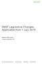 SMSF Legislative Changes Applicable from 1 July 2013