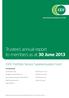 Trustee s annual report to members as at 30 June 2013
