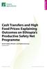 Cash Transfers and High Food Prices: Explaining Outcomes on Ethiopia s Productive Safety Net Programme