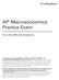 AP Macroeconomics Practice Exam