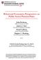 Behavioral Economics Perspectives on Public Sector Pension Plans