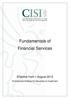 Fundamentals of Financial Services