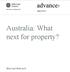 Australia: What next for property?