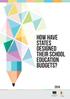 HOW HAVE STATES DESIGNED THEIR SCHOOL EDUCATION BUDGETS?