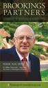 BROOKINGS PARTNERS PASSION PLAN IMPACT. Dr. William Rubenstein Impacting the Future of Washington University