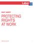 PROTECTING RIGHTS AT WORK