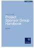 Project Sponsor Group Handbook
