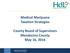 Medical Marijuana Taxation Strategies County Board of Supervisors Mendocino County May 16, 2016