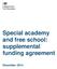 Special academy and free school: supplemental funding agreement