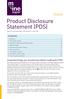 Product Disclosure Statement (PDS)