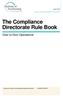 The Compliance Directorate Rule Book