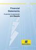 Consolidated Financial Statements Prudential Conglomerate Financial Statements. Prudential Conglomerate Results
