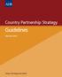 Country Partnership Strategy. Guidelines. February 2007