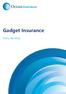 Gadget Insurance. Policy Wording