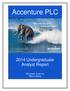 Accenture PLC Undergraduate Analyst Report. Alexander Anisimov Robert Bailey