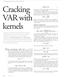 Cracking VAR with kernels