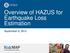 Overview of HAZUS for Earthquake Loss Estimation. September 6, 2012