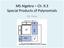 MS Algebra Ch. 9.3 Special Products of Polynomials. Mr. Deyo