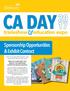 CA DAY 2017 TRADE SHOW & EDUCATION EXPO SPONSORSHIP OPPORTUNITIES