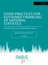 GOOD PRACTICES FOR SUSTAINED FINANCING OF NATIONAL STATISTICS