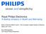 Royal Philips Electronics A leading company in Health and Well-being